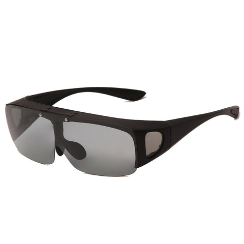 Flip Up Polarized Sunglasses Women Men Wear Over Myopia Prescription Glasses Photochromic Fishing Night Vision Driving Glasses