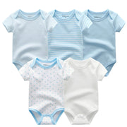 2023 Baby Rompers 5-pack infantil Jumpsuit Boy clothes Summer High quality Striped newborn ropa bebe Clothing kids Costume