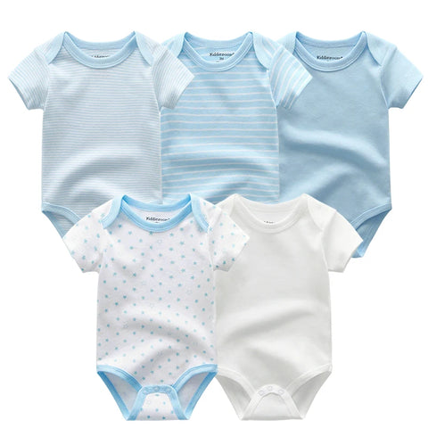 2023 Baby Rompers 5-pack infantil Jumpsuit Boy clothes Summer High quality Striped newborn ropa bebe Clothing kids Costume
