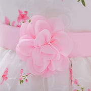 Summer Pink Flower Dress For Girls Kids Clothes Party Wedding Bridesmaid Girl Dresses Birthday Children Clothing Costumes 3 10 Y