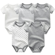 2023 Baby Rompers 5-pack infantil Jumpsuit Boy clothes Summer High quality Striped newborn ropa bebe Clothing kids Costume