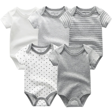 2023 Baby Rompers 5-pack infantil Jumpsuit Boy clothes Summer High quality Striped newborn ropa bebe Clothing kids Costume