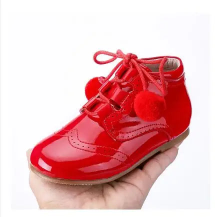Girls Shoes 2021 Autumn / Winter Baby Toddler Genuine Leather Ankle Boots Girls Autumn Children Shoes Kids Boots Size21-27