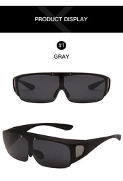 Flip Up Polarized Sunglasses Women Men Wear Over Myopia Prescription Glasses Photochromic Fishing Night Vision Driving Glasses