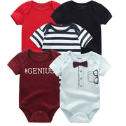 2023 Baby Rompers 5-pack infantil Jumpsuit Boy clothes Summer High quality Striped newborn ropa bebe Clothing kids Costume