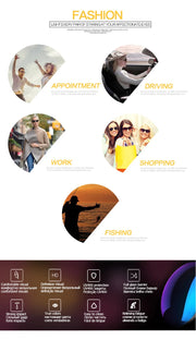 Vintage Polarized Sunglasses Women Men Wear Over Myopia Glasses Photochromic Fishing Cycling Glasses Night Vision Driving Goggle