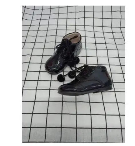 Girls Shoes 2021 Autumn / Winter Baby Toddler Genuine Leather Ankle Boots Girls Autumn Children Shoes Kids Boots Size21-27