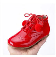 Girls Shoes 2021 Autumn / Winter Baby Toddler Genuine Leather Ankle Boots Girls Autumn Children Shoes Kids Boots Size21-27