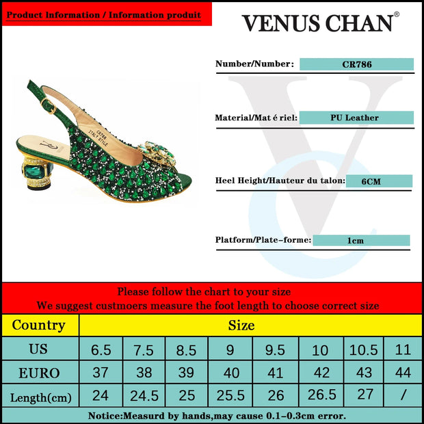 Doershow beautiful Italian Shoes And Bag Sets For Evening Party With Stones Italian Leather Handbags Match Bags!!HWE1-1