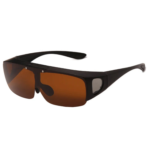 Flip Up Polarized Sunglasses Women Men Wear Over Myopia Prescription Glasses Photochromic Fishing Night Vision Driving Glasses