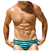 Men Striped Swim Briefs Swimwear Sexy Male Swimming Trunks Beach Short Surfing Summer Swimsuit Bikini Pants Bañador Corto Hombre