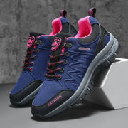 Retro Women's Hiking Shoes Summer Fashion Version Anti Slip Thick Soled Shoes Outdoor Fitness Training Lace Up Casual Sneakers