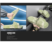 Summer men's and women's flip-flops beach shoes New flat slippers couples comfortable non-slip bathroom sandals