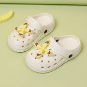 Summer Kids Home Slippers Sandals Garden Shoes Soft Anti-Slip Cute DIY Design Hole Baby Shoes Sandy Beach Boys Girls