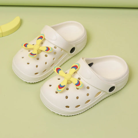 Summer Kids Home Slippers Sandals Garden Shoes Soft Anti-Slip Cute DIY Design Hole Baby Shoes Sandy Beach Boys Girls