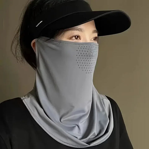 1pc Versatile Ice Soft Face Mask For Women - Suitable For Driving, Fishing, And Mountaineering, UV Protection Neck Scarf, Sun Pr