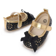 Meckior Spring Autumn Newborn Baby First Day Toddler Shoes Cute Bow Princess Shoes New Casual Shoes Anti-slip Waterproof Rubber