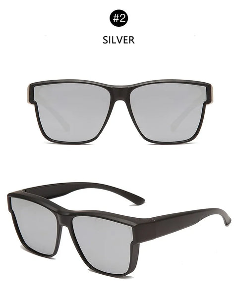 Vintage Polarized Sunglasses Women Men Wear Over Myopia Glasses Photochromic Fishing Cycling Glasses Night Vision Driving Goggle