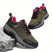 Retro Women's Hiking Shoes Summer Fashion Version Anti Slip Thick Soled Shoes Outdoor Fitness Training Lace Up Casual Sneakers