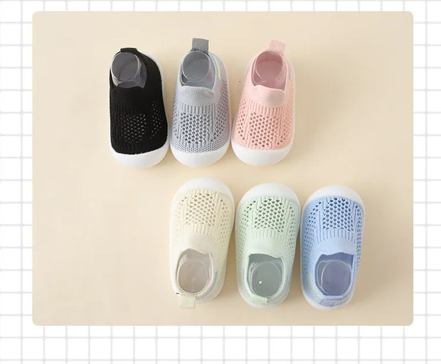 Baby Spring/Summer Soft Sole Socks Shoes Mesh Unisex Baby Anti Slip Floor Socks Children's 0-3T Lightweight Soft Walking Shoes
