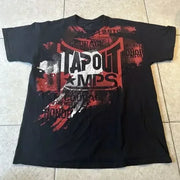 T Shirt Mens New Affliction Harajuku Y2K Hip Hop Water Washed Retro Round Neck Oversized T shirt long sleeve Gothic Couple Tops