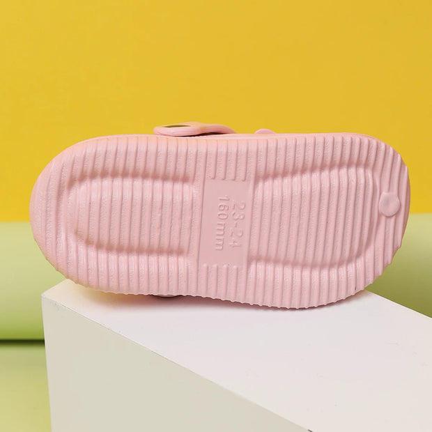 Summer Kids Home Slippers Sandals Garden Shoes Soft Anti-Slip Cute DIY Design Hole Baby Shoes Sandy Beach Boys Girls