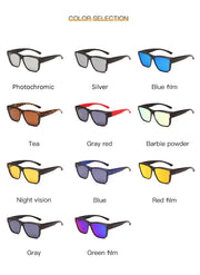 Vintage Polarized Sunglasses Women Men Wear Over Myopia Glasses Photochromic Fishing Cycling Glasses Night Vision Driving Goggle