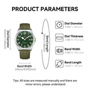 Seagull Luxury Bracelet Military Men Watch Automatic Mechanical Watches For Men Wear Resistant Leather Strap Luminous Clock D581