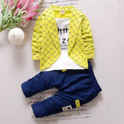 Spring Autumn Kids Clothes Sets Baby Boys Tracksuit Long Sleeve Tops+Pant 2Pcs/Set Infant Gentleman Suits Children Clothing Sets