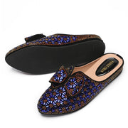 Flat INS Style Luxury Designer Elegant Party Slippers Anti-Slip Comfortable and Casual Wedding Half Shoes