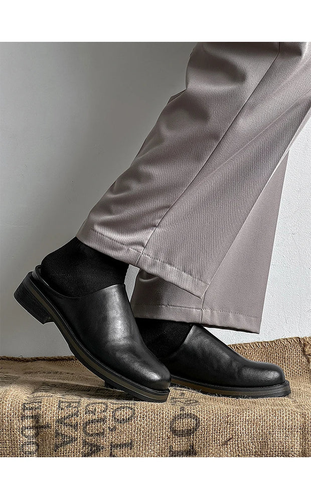 GIOIO New high quality summer men wear shoes fashion half slippers a slip-on