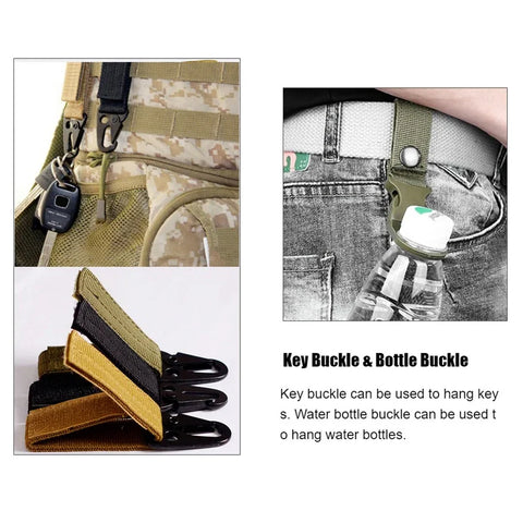 Rotary Quick Release Alloy Buckle Belts for Men Wear-resistant Nylon Tactical Belt Multifunctional Outdoor Belt Hunting
