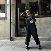 Denim Jump Suits for Women High Waist Harajuku Wide Leg Pants Playsuit Streetwear Chic Casual Summer Bodysuit 2025 New Bottoms