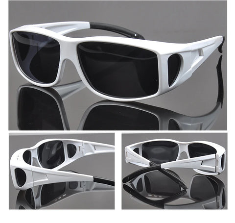 2023 Polarized Sunglasses Men Wear Over Myopia Prescription Glasses Fishing Eyewear Vintage Night Vision Driving Goggles