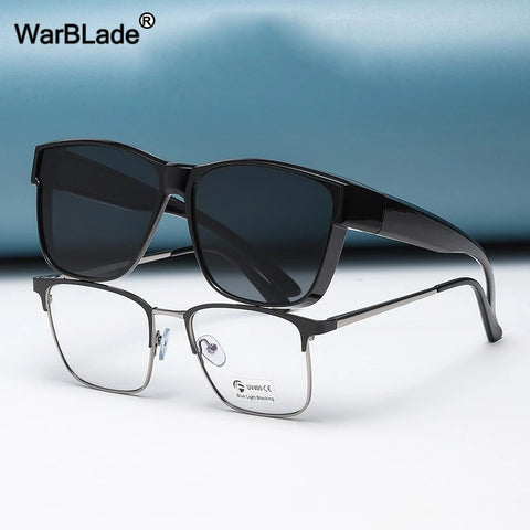 Vintage Polarized Sunglasses Women Men Wear Over Myopia Glasses Photochromic Fishing Cycling Glasses Night Vision Driving Goggle