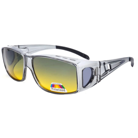 2023 Polarized Sunglasses Men Wear Over Myopia Prescription Glasses Fishing Eyewear Vintage Night Vision Driving Goggles