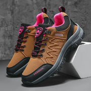 Retro Women's Hiking Shoes Summer Fashion Version Anti Slip Thick Soled Shoes Outdoor Fitness Training Lace Up Casual Sneakers