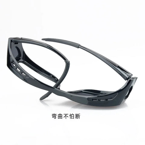 2023 Polarized Sunglasses Men Wear Over Myopia Prescription Glasses Fishing Eyewear Vintage Night Vision Driving Goggles