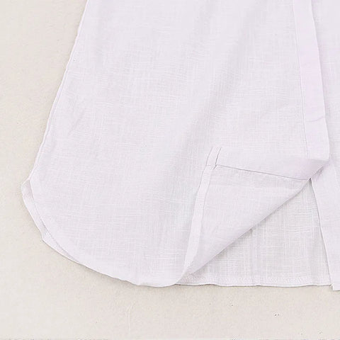 Para Praia White New Summer Bat Shirt Long Cotton Swimwear Cover Ups 2024 Sexy Beach Polka Maxi Dress Women Bikini Beachwear
