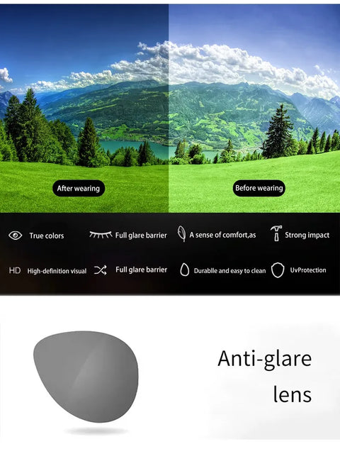 Vintage Polarized Sunglasses Women Men Wear Over Myopia Glasses Photochromic Fishing Cycling Glasses Night Vision Driving Goggle