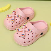 Summer Kids Home Slippers Sandals Garden Shoes Soft Anti-Slip Cute DIY Design Hole Baby Shoes Sandy Beach Boys Girls