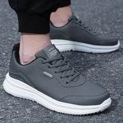 Men Running Shoes Leather Waterproof Anti Slip Sneakers Men Wear-resistant Men Walking Sport Shoes Comfortable Men's Shoes