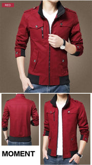 mens cargo jackets New Fashion bomber jacket mens wear simple British style Warm Windproof Jacket and coat baseball jacket male
