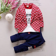 Spring Autumn Kids Clothes Sets Baby Boys Tracksuit Long Sleeve Tops+Pant 2Pcs/Set Infant Gentleman Suits Children Clothing Sets
