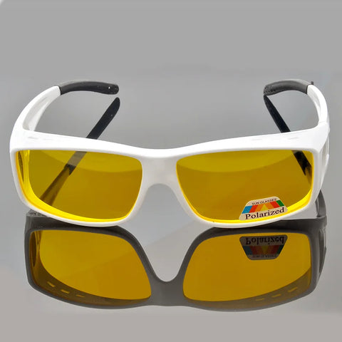 2023 Polarized Sunglasses Men Wear Over Myopia Prescription Glasses Fishing Eyewear Vintage Night Vision Driving Goggles