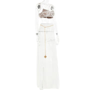 Fantoye Sexy See Through Lace Chain Women Skirt Suit White Spaghetti Strap Crop Top Print Floral Skirt Autumn New Two Piece Sets