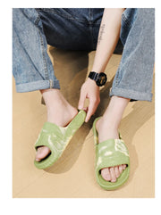 Summer men's and women's flip-flops beach shoes New flat slippers couples comfortable non-slip bathroom sandals