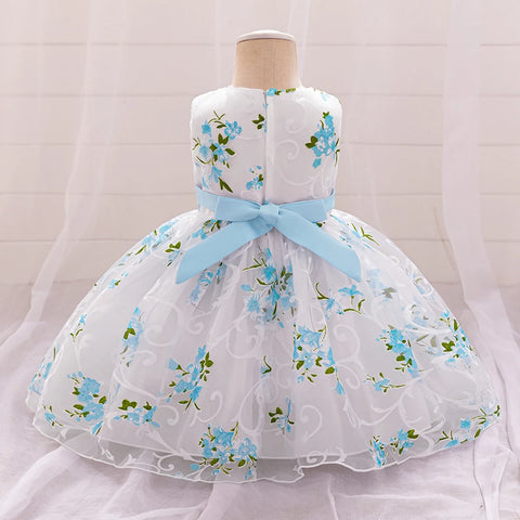 Summer Pink Flower Dress For Girls Kids Clothes Party Wedding Bridesmaid Girl Dresses Birthday Children Clothing Costumes 3 10 Y