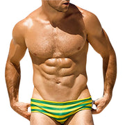 Men Striped Swim Briefs Swimwear Sexy Male Swimming Trunks Beach Short Surfing Summer Swimsuit Bikini Pants Bañador Corto Hombre
