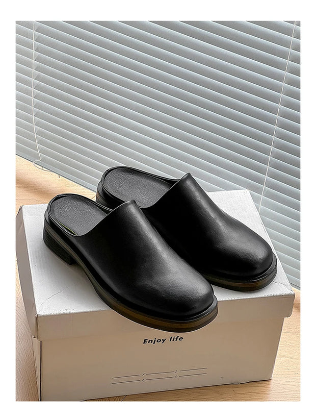 GIOIO New high quality summer men wear shoes fashion half slippers a slip-on